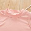 Betadog Girls Tank Top Toddler Crop Tank Top Sleeveless Kids Baby Dance Solid Cotton Top for (Pink, 5-6 Years) view 3