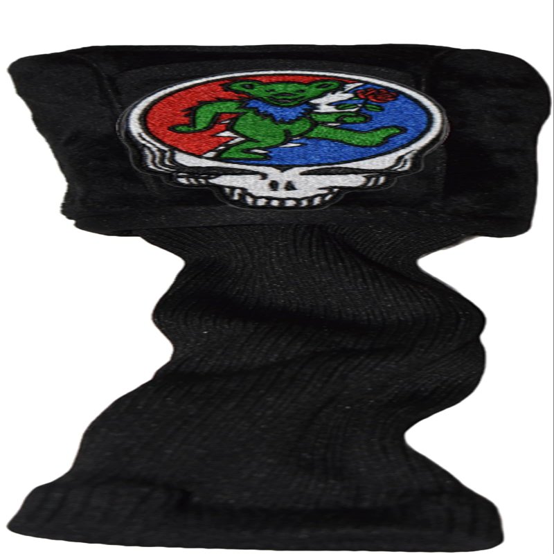 NineFit Basics Dancing Bear with Rose Steal Your Face Golf Head Cover Selection (Hybrid (Any Hybrid)), Black