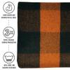 Arcturus Backwoods Wool Blanket - 4.5lbs, Warm, Heavy, Washable, Large | Great for Camping, Outdoors, Survival & Emergency Kits (Orange Buffalo) view 4