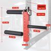 EVERYMATE Seated Leg Strength Extension and Curl Athletic Practice Machine,Adjustable Leg Fitness Equipment Attachment, Fitness Squat Rack Accessories( 5/8 inch Aperture Rack Hole-RED) view 2