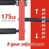 EVERYMATE Seated Leg Strength Extension and Curl Athletic Practice Machine,Adjustable Leg Fitness Equipment Attachment, Fitness Squat Rack Accessories( 5/8 inch Aperture Rack Hole-RED) view 4
