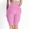Workout Shorts Women with Pockets High Waisted Tummy Control Cargo Shorts Butt Lift 4-Way Stretch Athletic Short view 3