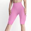 Workout Shorts Women with Pockets High Waisted Tummy Control Cargo Shorts Butt Lift 4-Way Stretch Athletic Short view 4