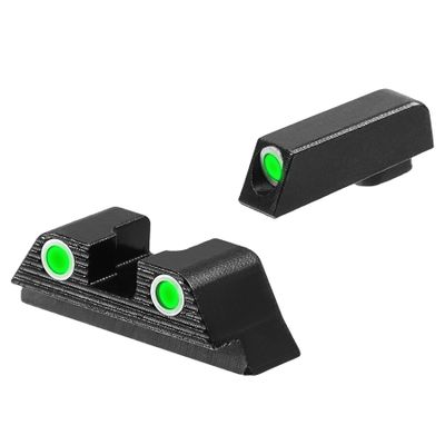 DEEPOWER Night Sight- 3 Dot High Visibility Handgun Sight with Tool Fits 17, 19, 22, 23, 24, 26 & 27