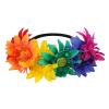 Rainbow Headband, Pride Outfits Rainbow Accessories Lgbt Gay Pride Decorations Flower Crown Pride Party Favors for Women Girls Festival view 1