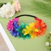 Rainbow Headband, Pride Outfits Rainbow Accessories Lgbt Gay Pride Decorations Flower Crown Pride Party Favors for Women Girls Festival view 3