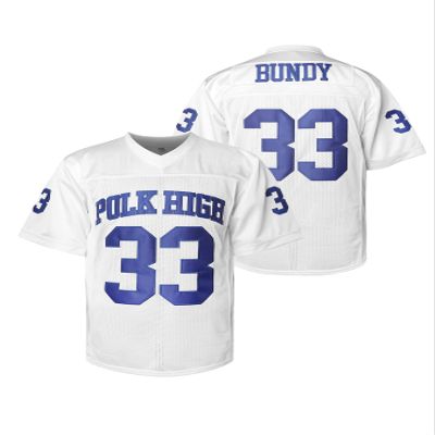 Al Bundy 33 Polk High Football Jersey for Men S-XXXL Blue (33 White, Medium)
