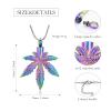 mingkejw Leaves Urn Necklace for Ashes Cremation Jewelry Stainless Steel Maple Leaf Pendant Memorial Necklaces Ash Holder for Human Pets Keepsake Jewelry for Loved Ones with Fill Tool view 2