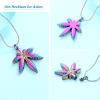 mingkejw Leaves Urn Necklace for Ashes Cremation Jewelry Stainless Steel Maple Leaf Pendant Memorial Necklaces Ash Holder for Human Pets Keepsake Jewelry for Loved Ones with Fill Tool view 4