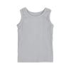 Baby Boy Crew Neck Tank T-Shirt Cotton Short Sleeve Solid Color Shirts Basic Toddler Summer Tee Tops (Grey, 3-4 Years) view 2