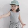 Baby Boy Crew Neck Tank T-Shirt Cotton Short Sleeve Solid Color Shirts Basic Toddler Summer Tee Tops (Grey, 3-4 Years) view 3