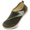 LeIsfIt Mens Slippers Wide House Shoes Adjustable Diabetic Shoes Non-slip Arthritis Swollen House Slippers Indoor Outdoor Slipper Shoe Dark Green Size 11 view 1