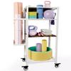 Ardier Yoga Mat Storage Rack with Wheels, 3 Tier Home Gym Workout Equipment Organizer for Dumbbells, Kettlebells, Foam Rollers view 1