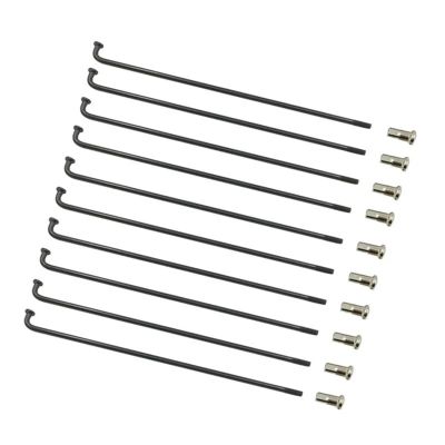 37Pieces A Lot 12G 2.6 Mm J-bend Round Body ED Black Color Electric Bike Wheel Spokes For High Speed BLDC Geared Motor Wheel(Color:Length 162mm)