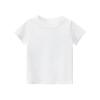 NineFit Basics Kids Boys Girls Baseball T Shirt Toddler Baby Solid Color Tee Tops Short Sleeve Basic Blouse Summer Clothes (White, 1 Years) view 1