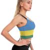 Adugen Origei Yoga Women's Performance Stretchy Rwanda Flag Sports Workout Running Top Vest 2XL view 4