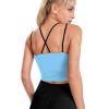 Adugen Origei Womens Saint Lucia Flag Sleeveless Workout Tops for Athletic Tank Top for Running Yoga L view 3