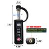 LAFENLIN TSA Padlock 4-Pack for Hard Gun Cases, 3-Dial Combo Lock, Black view 2