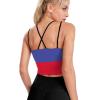 Adugen Origei Women Fitness Workout Running Shirts Russia Flag Yoga Tank Top L view 3