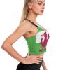 Adugen Origei Yoga Women's Performance Stretchy Wales Flag Sports Workout Running Top Vest M view 4