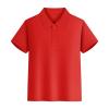 Boys Cotton Shirts Summer Toddler Button Down Shirt Short Sleeve Beach Hawaii Casual Solid Tops Solid Shirt (RD2, 13-14 Years) view 1