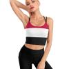 Adugen Origei Yoga Women's Performance Stretchy Yemen Flag Sports Workout Running Top Vest L view 2