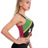 Adugen Origei Yoga Women's Performance Stretchy Saint Kitts And Nevis Flag Sports Workout Running Top Vest L view 4