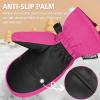 Andake Kids Ski Mittens Gloves Waterproof&Breathable Winter Warm Snow Gloves for Ages 1-10 Toddler Baby Girls and Boys(Pink,XS(Fits 5-8Y)) view 4