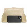 IXEBELLA PU Clutch Purse for Women Dressy Evening Bag Formal Handbag for Wedding, Prom, Cocktail Party (Light Gold) view 3