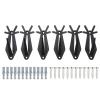 European Mount Skull Hanger, 6pcs - Euro Trophy Wall Mounts, Antler Style Skull Hooker Deer Skull Mount with Installation Kit view 1