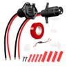 12-24V 8 Gauge 2 Wire Trolling Motor Plug and Receptacle Compatible with Minn Kota Marine Boat Kayak, Male & Female Connector,Trolling Motor Quick Connect Wire Kit view 1