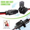 12-24V 8 Gauge 2 Wire Trolling Motor Plug and Receptacle Compatible with Minn Kota Marine Boat Kayak, Male & Female Connector,Trolling Motor Quick Connect Wire Kit view 2