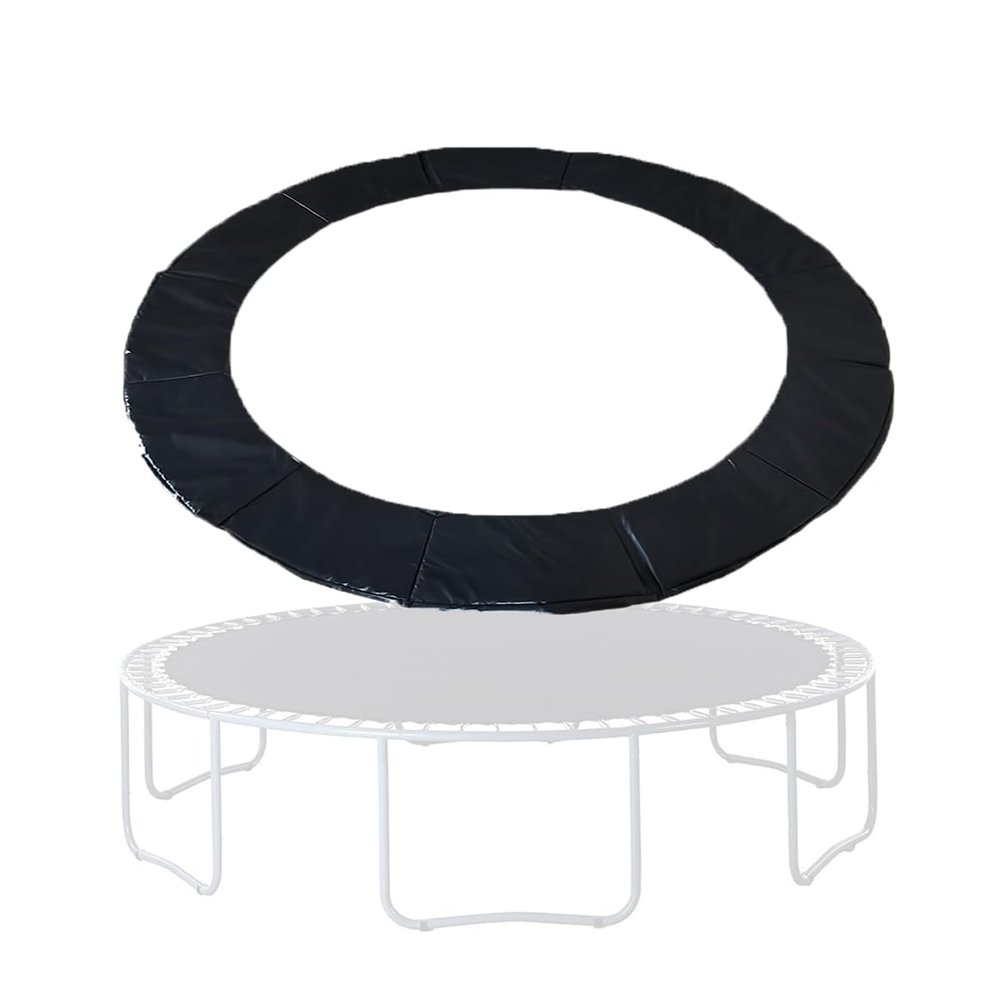 Outdoor Trampoline Padding, 6-16FT Trampoline Cover Replacement Trampoline Surround Pad Safety Guard Spring Padding,6FT,Black