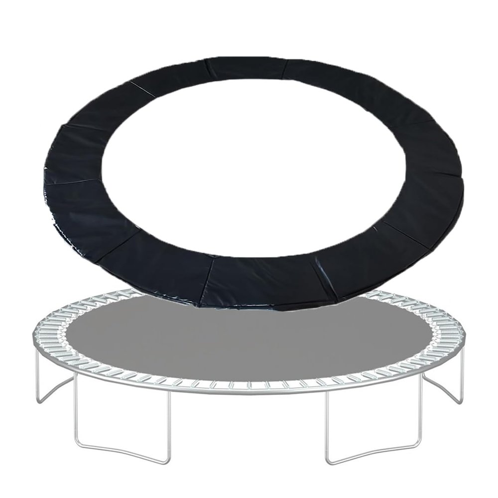 SUOGROLI Replacement Trampoline Safety Pad 15/16FT Tear Resistant Waterproof Pad Outdoor Trampoline Accessories,15FT,Black
