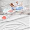 Coastal Coral Red Yoga Mat Towel with Corner Pockets for Hot Yoga Non Slip,Absorbent Yoga Blankets Soft Gym Sweat Working Out Fitness Pilates Towels 74"x26" Nautical Ocean Turtle Teal Starfish Conch view 4