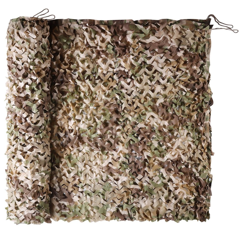 FullLit Camo Netting Camouflage Netting 6.5ftx10ft,10ftx10ft, 20ftx20ft,with Mesh Backing, Hunting Blind Nets, Sunshade Canopy, Army Tarp Fence Net for Party Decoration, Photograph and Car Cover