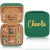 Charlie Personalized Jewelry Case With Name Graduation Gift For Her Birthday Gifts For Teen Girls Jewelry Organizer With Mirror Jewelry Box For Girls Mama Daughter Name Jewelry Organizer For Women view 1