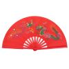 WGFOIP Red Bamboo Fan for Right Hand, Deluxe Painting, Tai Chi Dance Practice, Silk Fabric, Smooth, Sturdy Rivet, Lightweight, Suitable for Tai Chi Training, Dance, #141, WGFOIPepimuqnc56 view 1