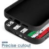 Italian U.S. Thin Line Flag Protective Case Cover Compatible with iPhone 15/15 Plus/15 Pro/15 Pro Max Soft TPU Phone Cover Funny Printed view 4