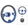 Spaorcco 12.5inch Blue Marine Boat Steering Wheel Rust-proof and Corrosion Resistance. with 3/4" Axle Hub Adapter for Boats, Yachts, Pontoon Boats view 2