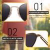 AVAWAY Polarized Sunglasses for Women UV - Protection Womens Retro Classic Shades with Gray Lens Metal Frame view 3