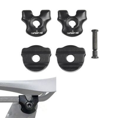 Bike Seatpost Clamp For Carbon Saddle Rails Adapter Oval Round Clip, 77mm/79mm Bicycle Seat Tube Clamp, Seat Post Tube Clip With Install Screws (7x7mm)