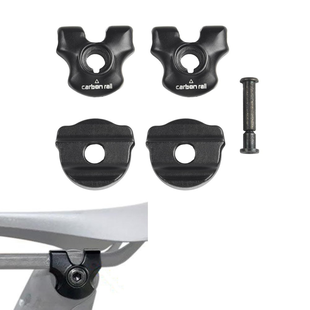 Bike Seatpost Clamp For Carbon Saddle Rails Adapter Oval Round Clip, 77mm/79mm Bicycle Seat Tube Clamp, Seat Post Tube Clip With Install Screws (7x7mm)