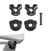 Bike Seatpost Clamp For Carbon Saddle Rails Adapter Oval Round Clip, 77mm/79mm Bicycle Seat Tube Clamp, Seat Post Tube Clip With Install Screws (7x7mm) view 1