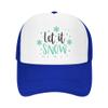 Personalized Trucker Hats Add Your Own Text Logo Photo Custom Baseball Cap for Men & Women Casual Sun Peak Hat Gifts, Blue view 2