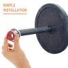 POPETPOP 1pair Barbell Self-Locking Nut Dumbbell Locking Collars for Secure Weightlifting Easy Installation Wear-Resistant Cast for Home Gym Equipment view 2