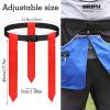 2PCS Flag Football Belts,Adjustable Flag Football Set with Belt and Flags for Kids Youth and Adults Training Equipment Capture the Flag Rugby Football Flags for Players Competition view 3