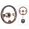Spaorcco 12.5" Wood Grain Boat Steering Wheel Anti-Slip 3/4 Inch Axle Marine Steering Wheel Adapter for Seastar and Verad, etc. for Marine Boats, Vessels, Yacht, Pontoon Boat view 2
