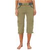 Womens Cargo Capri Pants Casual Outdoor Hiking Capris with Pockets Dressy Lightweight Ladies Loose Fit Cargo Pants Comfy Elastic Waist Capris Y2k Stretchy Twill Linen Cropped Pants Athletic Pants view 2