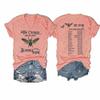 MOGUI The Cicadas Reunion Tour T Shirt The Cicadas Reunion Tour Graphic Tee Summer T Shirts for Women 2024 Casual Vintage Graphic Tshirt Funny Letter Print V Neck Tee Shirt Pink, X-Large view 1